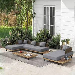 Conjunto de Sofás Modernos para Exteriores Resistentes a la Intemperie TG, Sofá de Mimbre <span class=keywords><strong>Sparta</strong></span>, Tumbona para Playa, Piscina, Patio, para Hotel - Product Image 6