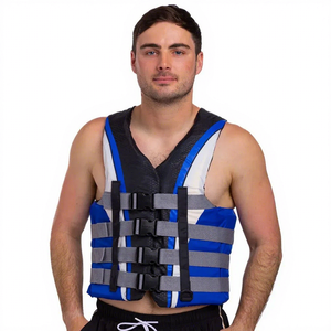 Gilet de sauvetage à 4 sangles pour plongée sous-marine, gilet de sauvetage multi-panneaux pour adultes, veste de sécurité pour la navigation de plaisance, sports nautiques, accessoires de sécurité marine - Product Image 2