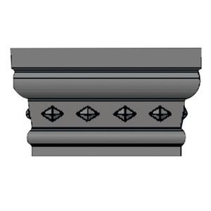 ABS樹脂製コンクリート角柱ローマ風柱頭キャップ型 - Product Image 1