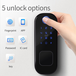 TTlock Haute Sécurité Double Face Empreinte Digitale Mot de Passe Serrure Intelligente Bois et Acier Porte pour Maison Hôtels WiFi Connecté Clé en Aluminium - Product Image 3
