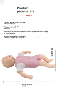 Manikin Pelatihan <span class=keywords><strong>CPR</strong></span> Bayi & Anak Tingkat Lanjut dengan Bahan PVC untuk Obstruksi Saluran Napas - Product Image 5