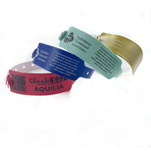 Customizable PVC Event <strong>Wristbands</strong>, Adjustable <strong>Vinyl</strong> Party Bracelets For Admission Tickets VIP Access Control - Product Image 6
