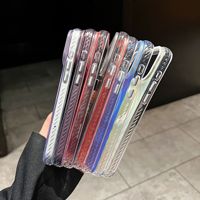 Coque de téléphone portable à texture ondulée pour iPhone 18 17 16 Pro Max, coque magnétique tendance