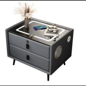 Lampe de charge sans fil intelligente avancée <span class=keywords><strong>Table</strong></span> de chevet en bois massif tables de chevet ultra-étroites pour meubles de maison de chambre à coucher modernes - Product Image 4