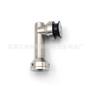 Stainless Steel Wall Mount Bracket XXJ-008 Brushed Finish For Handrail Support - Product Image 1