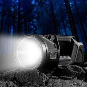 Household <b>LED</b> Lithium <b>Rechargeable</b> USB-Charged IP65 Aluminum Super Bright Adjustable Beam 1000M+ Beam Distance Outdoor - Product Image 2