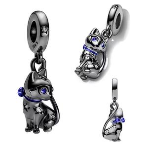 Oferta Especial: Nuevo Colgante de Plata 925 con Circonitas, Serie Gato Negro, Lindo y Elegante, Compatible con Joyería Original para Mujer, Regalo para Ella - Product Image 2