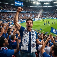Maßgefertigter Fußballverein-Fanschal Dreieckige Flagge Banner Hochauflösend Bedrucktes Polyester Stadion Unterstützer-Accessoires