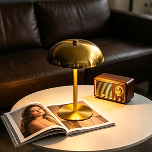 Lámpara de Mesa LED de Metal Estilo Nórdico Minimalista, Lámpara de <span class=keywords><strong>Noche</strong></span> con Control Táctil y 3 Colores Atenuables para Dormitorio, Hogar y Oficina - Product Image 3