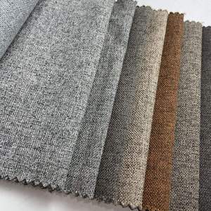 Tela de tapicería para sofá tipo lino al por mayor, servicio personalizado OEM ODM para decoración de sofás y sillas - Product Image 2