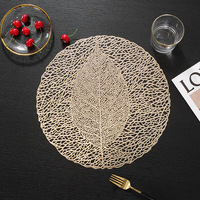 Sous-verre en plastique créatif ajouré, résistant à la chaleur, antidérapant, pour tasses à café, style nordique minimaliste, 38 cm de diamètre