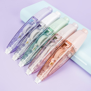 Papeterie personnalisée Nouveau style de stylo Ruban correcteur de couleur mignon Stylo rechargeable Type presse - Product Image 3