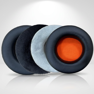 Almohadillas de Repuesto para Auriculares SteelSeries Siberia V1 V2 V3, Almohadillas de Cuero PU Negro y Franela Gris para Juegos - Product Image 1