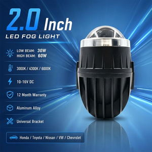 พิชิตหมอกอย่างมืออาชีพ: D-288 H11 2.0 "Bi-LED โปรเจคเตอร์เกรด3000K สีเหลืองและ60W ประสิทธิภาพแสงสูง - Product Image 1