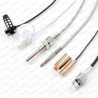 Verschleißfeste SS304 Metall-Schutzhülle Molex-Steckverbinder 3M Flexibles Silikonkabel Temperaturfühler PT1000