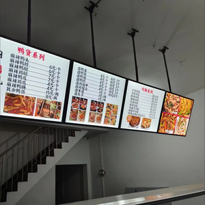 Bán buôn siêu mỏng tùy chỉnh Led hộp Đèn khung nhôm vật liệu thép Bảng <span class=keywords><strong>menu</strong></span> nhà hàng cho quán cà phê dễ dàng treo cài đặt - Product Image 3