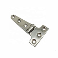 Charnière de porte en forme de T polie miroir 100mm en acier inoxydable 316 pour bateau Yacht bateau RV