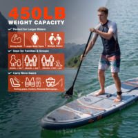 Planche de paddle gonflable Skatinger tissée 11'6"x35"x6" ultra-légère pour la famille
