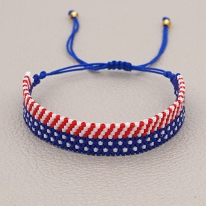 Go2boho Bracciale Miyuki Braccialetti unisex <span class=keywords><strong>dell</strong></span>&amp;#39;<span class=keywords><strong>amicizia</strong></span> con bandiera USA - Product Image 3