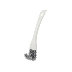 1PC Multifunctional Stainless Steel & Nylon Barbecue Kit <b>Net</b> Cleaning Brush with V-shaped Hooked Scraper <b>Kitchen</b> Gadget - Product Image 1