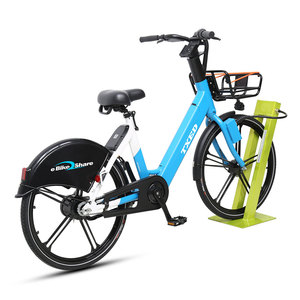 Vélo électrique partagé urbain TXED, vente en gros usine, avec moteur brushless 250W, positionnement GPS et verrouillage intelligent antivol - Product Image 3