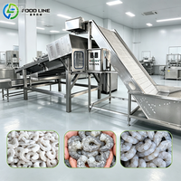 Équipement alimentaire pour crevettes, machine hygiénique de traitement des crevettes, machine sanitaire de décorticage, éplucheur de crevettes facile d'entretien