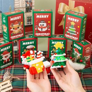 Ensemble de blocs de construction de noël, 100 à 200 pièces, petites particules, jouet éducatif pour enfants de 5 à 7 ans - Product Image 2