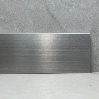 Plinthe en acier inoxydable pour cuisine, longueur 2,44 m, épaisseur 1,5-2 mm, interstice mural 1,2 cm, durable, résistant à l'eau