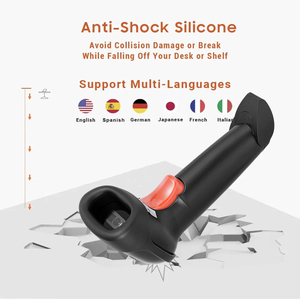En stock, vente flash : Lecteurs de codes-barres 2D sans fil portables BT avec support optionnel pour la logistique des supermarchés et des magasins de détail - Product Image 4