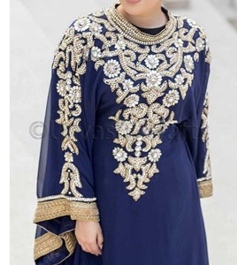 Nueva de moda Dubai Kaftan 2020 Dubai árabe marroquí elegante caftanes vestidos - Product Image 4