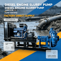 Pompe centrifuge électrique diesel pour dragage d'or, pompe à sable et à gravier, pompe à boue pour le dragage de rivières