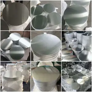 Feuille réfléchissante en aluminium 1050 1060 1100 H14 plaque circulaire en aluminium pour pot