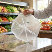 Sacs en plastique HDPE/LDPE pour produits, imprimés en gravure, avec logo, couleur et taille personnalisées, scellés à l'étoile, prix usine