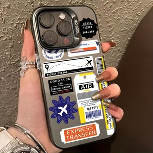 Siêu-Mỏng Sang Trọng Imd Điện Thoại Di Động Trường Hợp Đối Với <span class=keywords><strong>iPhone</strong></span> 17 Pro Max Một Màu Đen Trong Suốt Chất Liệu Imd Trường Hợp Điện Thoại Máy Bay Thẻ - Product Image 1