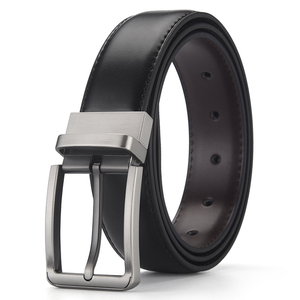 Cinto Masculino de Couro Genuíno com Fivela Rotativa de Alta Qualidade para Uso Diário - Product Image 1