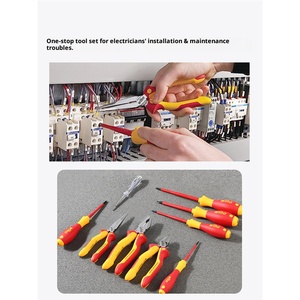 Tool Set Insulation Pliers 1000V Electrical High Voltage Resistant Set Tools VDE New Energy Maintenance Tools - Product Image 3