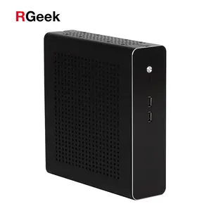 RGeek nuevo G60S aluminio Mini PC ITX gabinete chasis caso para 17*17, 17*19 placa base