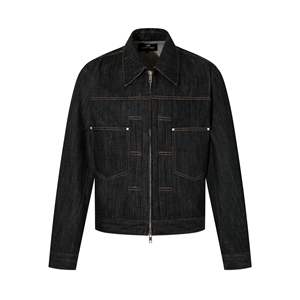 Set Denim Selvedge Custom XMAMLON, Jaket Jeans Selvedge Mentah 2 Pcs, Pakaian Kerja Jeans untuk Pria dengan Dekorasi Kancing - Product Image 3