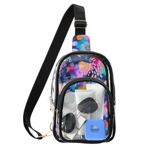 Bolso Bandolera Transparente de PVC con Diseño de Puntos Bohemios para Eventos Deportivos, Impermeable, con Estampado Personalizado, para Mujer - Product Image 2