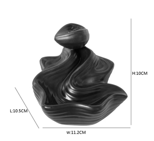 Supporto personalizzabile in ceramica a riflusso per incenso Set <span class=keywords><strong>Design</strong></span> cascata oggetto decorativo per la casa per uso aromatico - Product Image 6