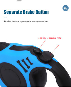 Correas largas retráctiles para perros, accesorio ajustable de fábrica con Control remoto Premium, 5m, 8m, 10m - Product Image 4