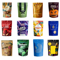 Sachet Doypack Mat Personnalisé Imprimé Anti-humidité avec Fermeture Zip Refermable et Encoche de Déchirement pour Poudre de Matcha Latte, Sushi, Logo Personnalisé