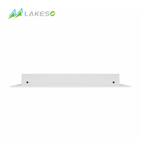 Grille d'aération Lakeso 14x14 pouces, blanche, diffuseur linéaire pour plafond, murs et sols