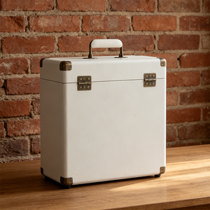Estuche de Almacenamiento para Discos de Vinilo, Caja Organizadora de Lujo para Álbumes, Estuche de Viaje Portátil de Cuero PU para 30 Discos - Product Image 6