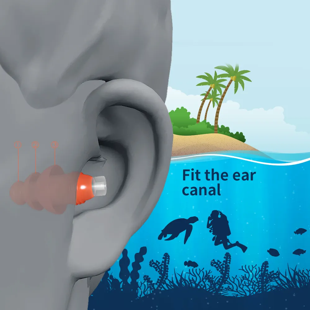 Auricolari di piccole dimensioni fabbrica Anti russare apparecchio acustico nuoto tappi per le orecchie in Silicone insonorizzati tappi per le orecchie impermeabili all'ingrosso