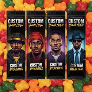 Bolsas de Mylar Negras Personalizadas a Prueba de Olores, Paquetes Cali de 3.5g, Bolsas con Cierre Hermético, Laminadas con Papel de Aluminio para Empacar Galletas y Hierbas - Product Image 2