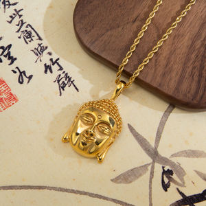 <span class=keywords><strong>พระ</strong></span>พุทธรูปสแตนเ<span class=keywords><strong>ล</strong></span>ส <span class=keywords><strong>พระ</strong></span>พุทธรูปไทย จี้พระพุทธรูปชุบทอง สร้อยคอสำหรับผู้ชาย ของขวัญ - Product Image 5