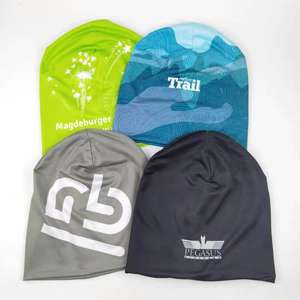 Bonnet promo personnalisé imprimé en spandex réversible sublimation volume confortable bonnet en jersey de coton - Product Image 5