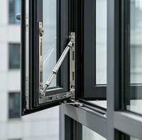 Bisagra de ventana de acero moderna y duradera de 180 grados, invisible, oculta, con fricción, para baño y cocina