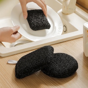 Sponge Pot <b>Brush</b> Scale Cleaning Wipe Pads Sponge Cleaning Dish Washing Kitchen Sponge Scrubbing Dishes for Kitchen - Product Image 6